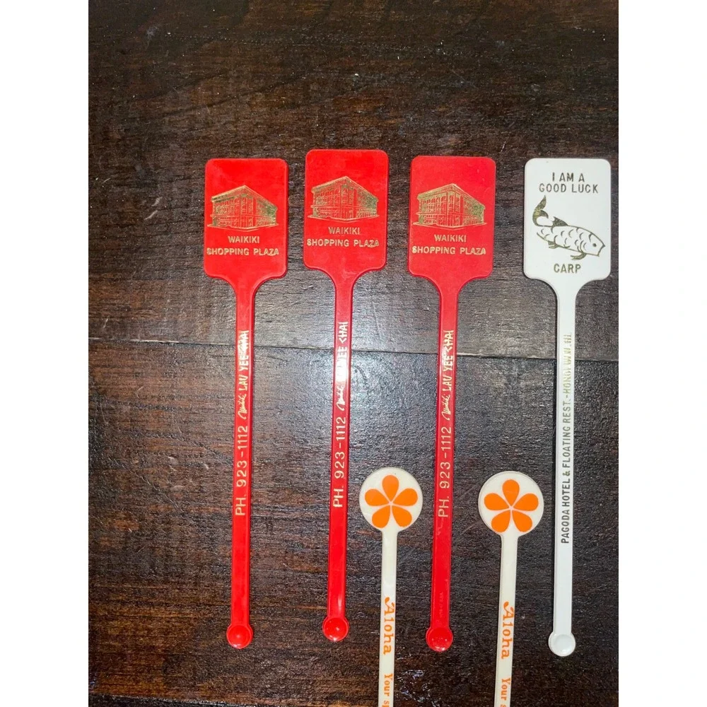 Vintage Swizzle Sticks Lot Cocktail Stirrers Caesars Palace San‎ Francisco